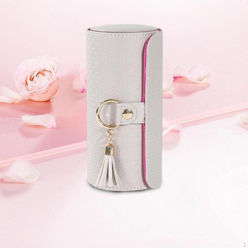 Jewelry Box for Women Holder Pouch with Tassel Multifunction Organizer Necklace