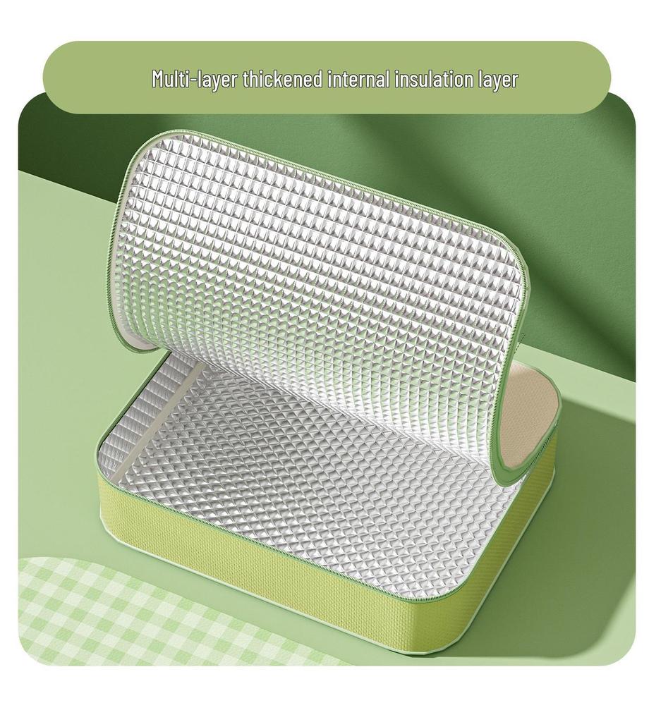 Fiambrera Isotérmica de Acero Inoxidable 304 - Bento Apto para Microondas para Oficina, Estudiantes y Niños