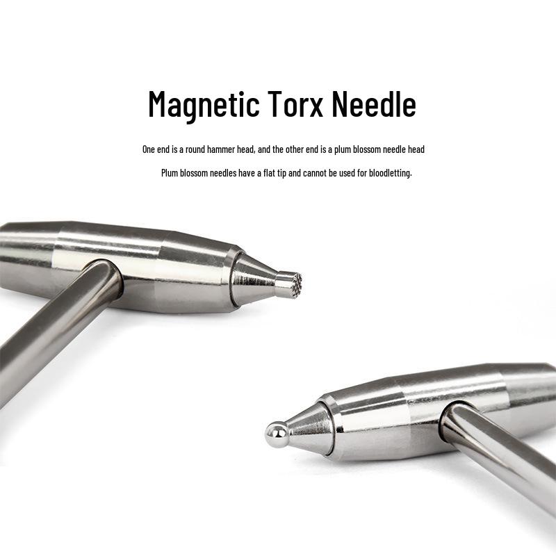 Magnetic Plum Blossom Needle: Round, Nine-Needle, Yuan, Therapy Hammer - 1 Piece.