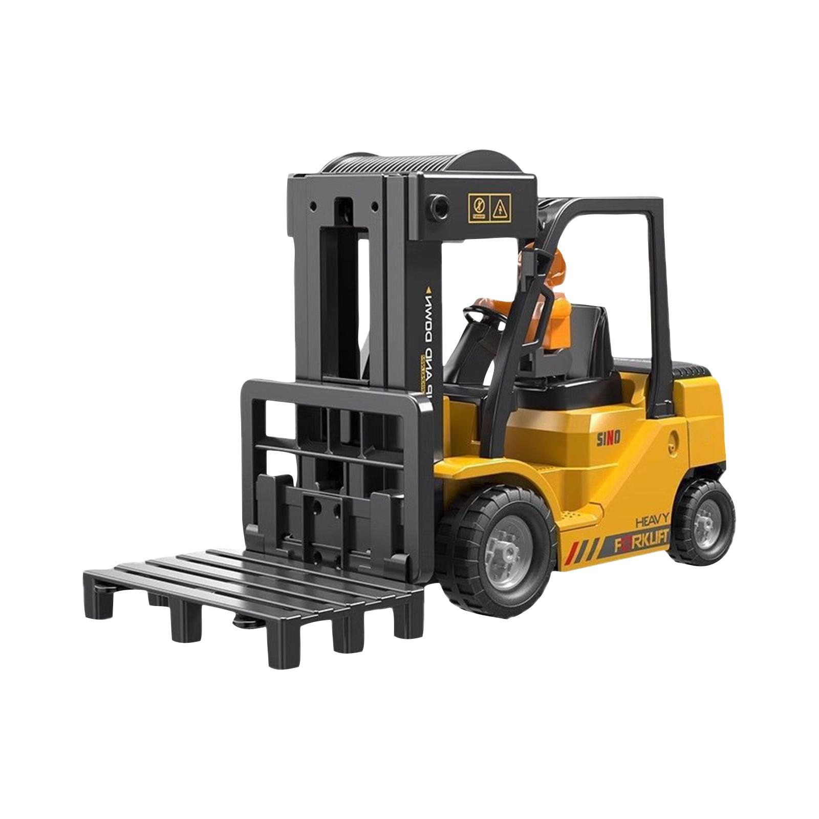 

Симуляция вилочного погрузчика с дистанционным управлением, 11-канальная инженерная машина, игрушка со светом и музыкой, машина с распылителем One Size