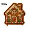 Christmas Party Food Prep Mini Pie Mold for Hand Pies, Holiday Gingerbread Man House Santa Claus Dough Stamp Baking Press Tools Pastry Cookies,