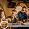 Handmade Wooden 6-Sided Decision Dice – Unique Gift for Knitting Embroidery Lovers, Fun Party Game & Stocking Stuffer for Men