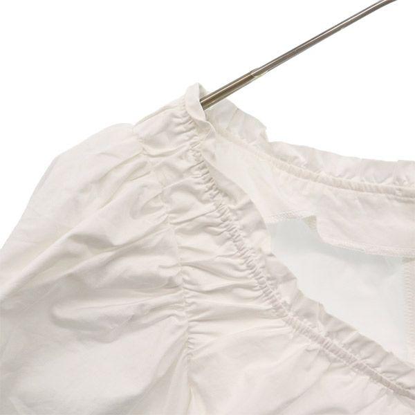 SNIDEL SWFB204070 7 Minutes Sleeve Volume Puff Blouse F White Women Used