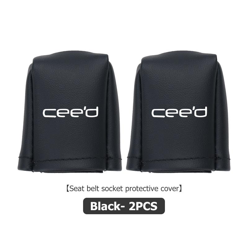For KIA Universal Car Logo Seat Belt Buckle Protect Cover Anti Scratch Accessories Cerato Proceed Venga Stonic Picanto Sorento zqdtx40 vngk1