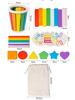 Montessori Color Sorting Matching Toys Wooden Shape Recognition Toy Kids Math Learning Educational Toys Todders Fine Motor Gifts