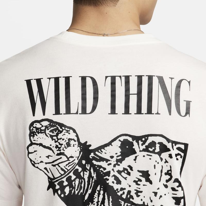 Nike Trail Solid Color Crew Neck Casual Pullover Short Sleeve T-Shirt Men Tops White FQ3911-133
