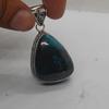 Natural Green Black Chrysocolla Gemstone 925 Sterling Silver Pendant Jewelry, Boho Style Chrysocolla Handmade Ring Jewelry