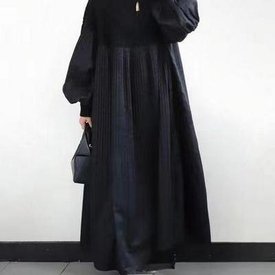 2024 Herfst Japanse Geplooide Ruitjes Trui Jurk