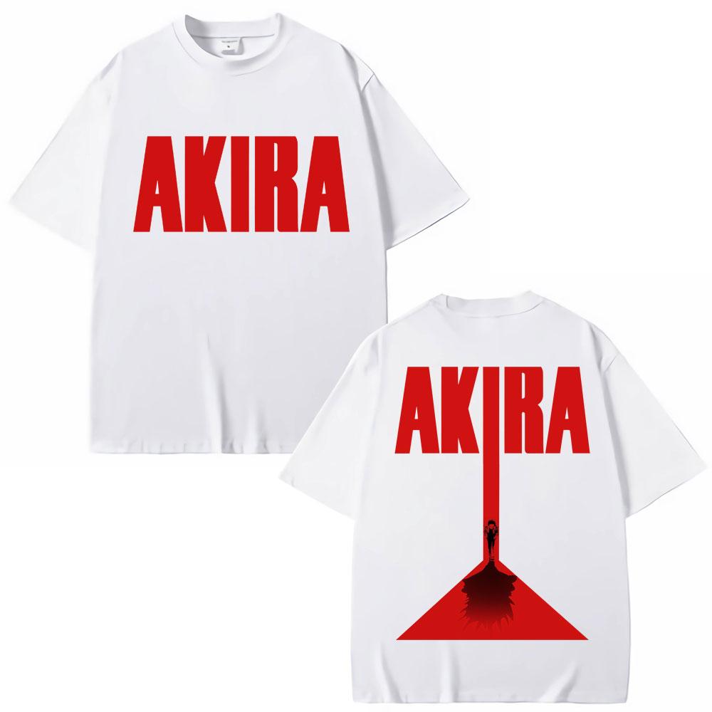 Japanese Anime Akira Vintage T-shirt 90s Science Fiction Movie Shotaro Kaneda Manga T Shirt Soft Cotton Oversized Tshirts