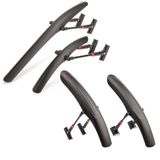 2Pcs Bicycle Fender Adjustable Lightweight Universal MTB Mountain Road Bike Front Rear Mud Splash Guard Mudflap Bike Accessories