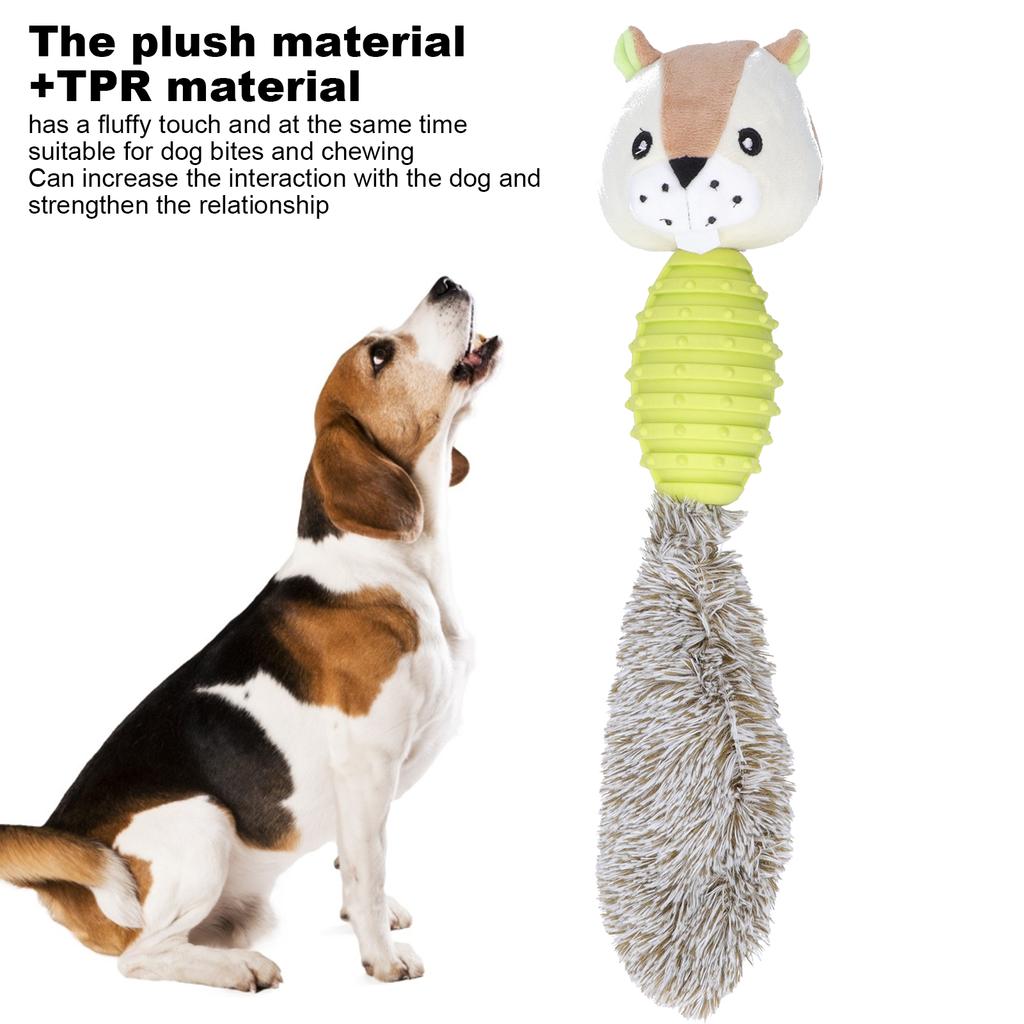 Pet Chew Toys Teeth Cleaning Biting Interactive Training Stuffed Plush Animal Doll for Dog