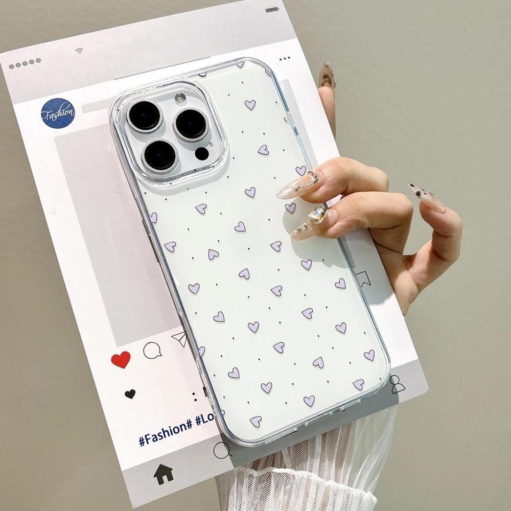 Painted Phone Case for iPhone 12 13 15 16 iPhone 16 12 13 14 15 Pro  14 15 16 Pro Max Coverage Shockproof Anti-Fingerprint Fresh Style Protective Case