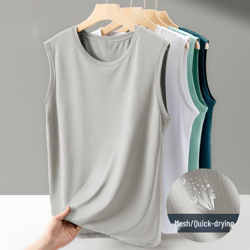 Men's Mesh Sleeveless Sports Vest for Running and Hiking