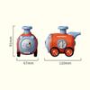 Cartoon Car Press To Change Face Whistle Train Crash Resistant Whistle Train Toy  3 Years Old +