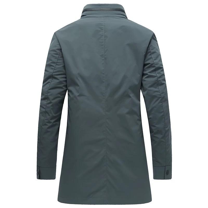 Men's High-End Business Casual Stand-Up Collar Windbreaker Jacket