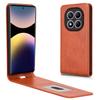 For Xiaomi Redmi Note 14 Pro 4G Case with Card Slot Magnetic Vertical Flip Leather Phone Cover