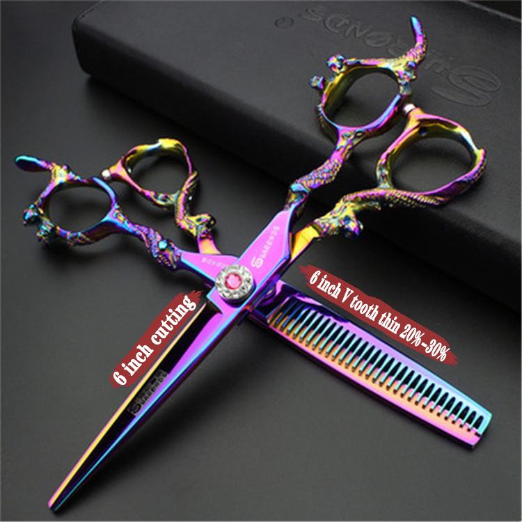 5.5/6/6.5/7/7.5/8/9 Inch Professional Hairdressing Scissors Barbershop Hair Cutting Shears Barber Thinning Japan Hair Scissors