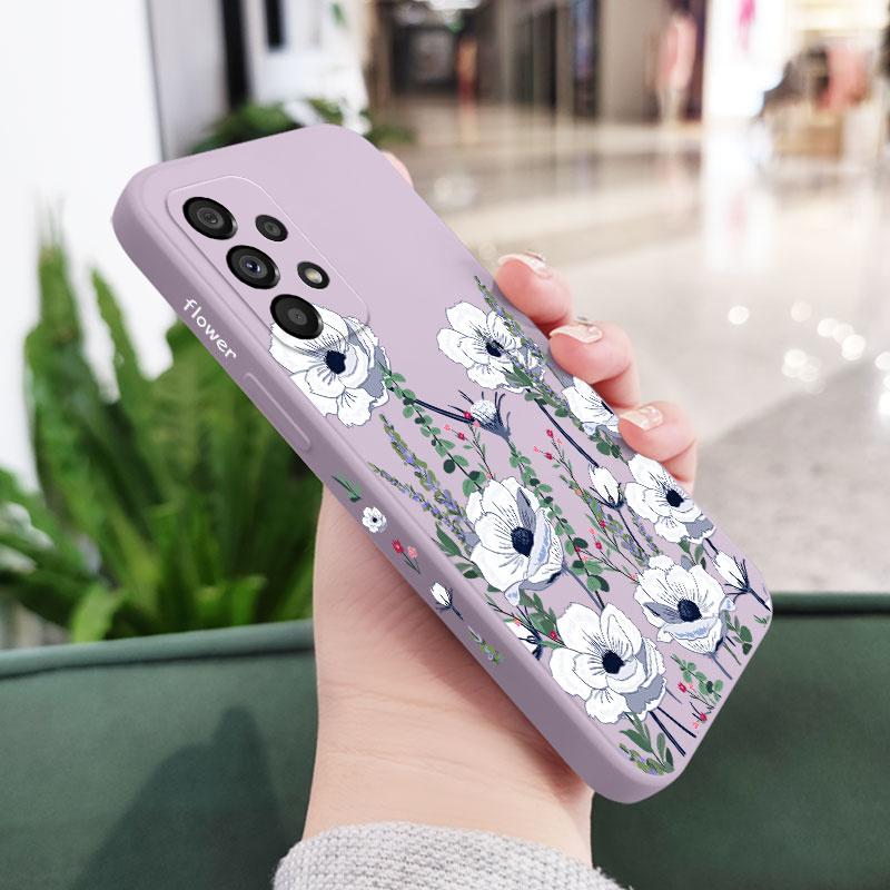 Sunrise Flower Phone Case For Samsung A73 A53 A33 A23 A13 A04 A04S A72 A52 A52S A32 A22 A12 A71 A51 4G 5G