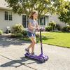 Three-Wheel Foldable Electric Scooter for Kids Aged 6-10 Years, Purple