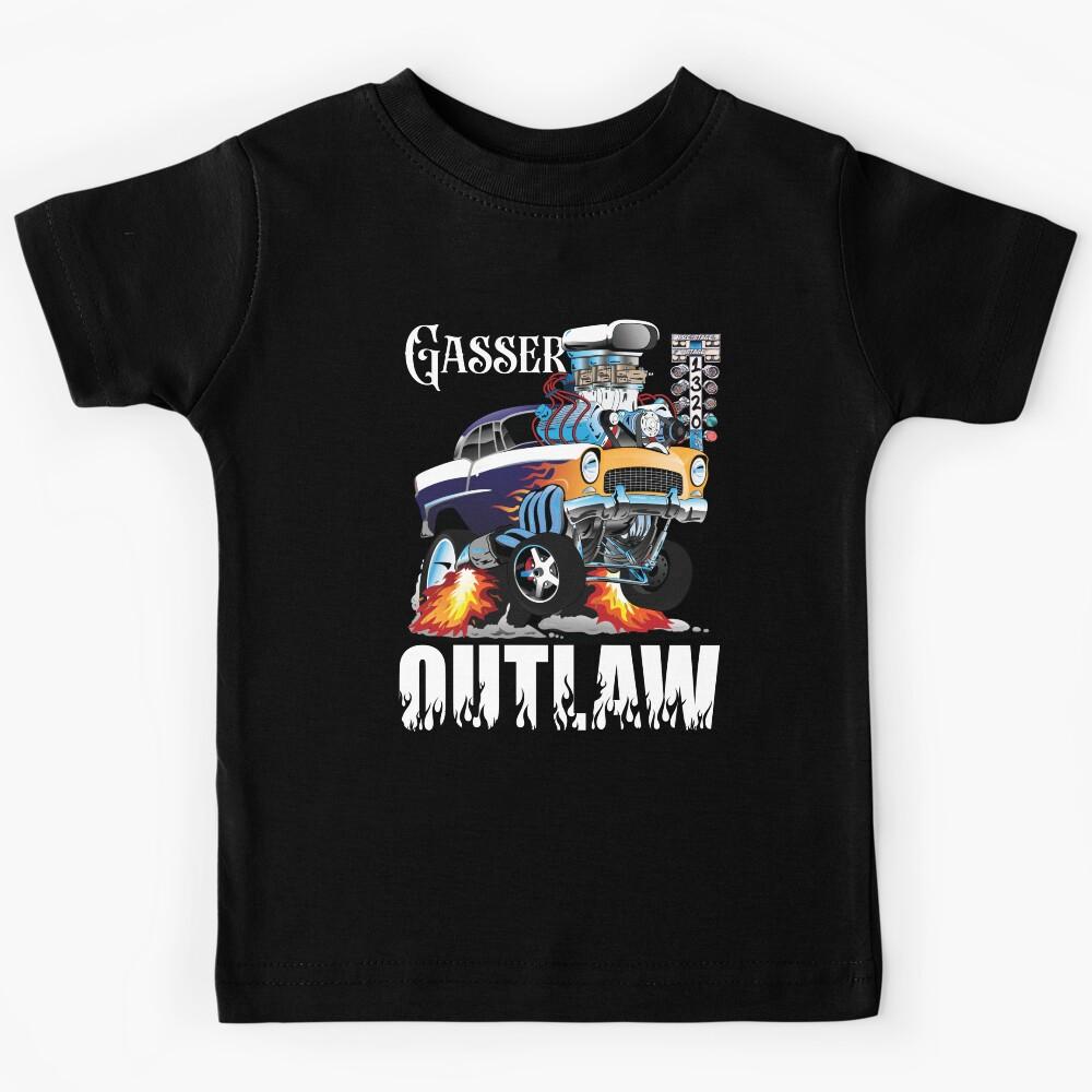 Gasser Outlaw Class Vintage Drag Racing Race Car Kids T-Shirt 130