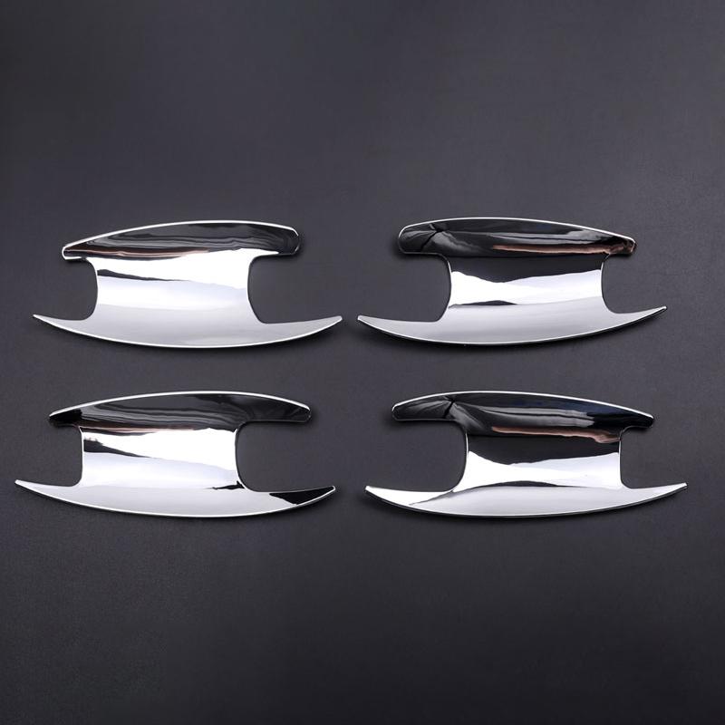 

Для Mercedes Benz E-Class W213 C-Class W205 GLC X253 2016-19, ABS карбоновая внешняя дверная ручка, защитный чехол для автомобиля серебряный