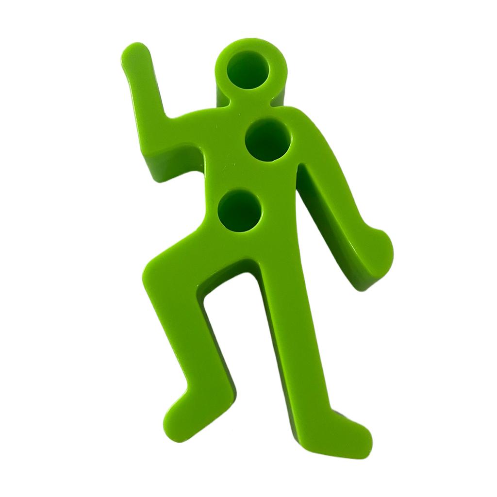 Plastic Human Figure Pen Holder with Multiple Holes for Desk Organization and Stationery Storage Unique Design Durable Material