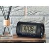 Seiko Clock Digital Alarm Clock, Table Clock, Loud Sound, Black, PYXIS RAIDEN, 81 x 138 x 99 mm, NR540K