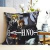 Anime DEATH NOTE Kissenbezug Heimdekoration Polyester Kissenbezug für Sofa Dekokissenbezug Resuable Funda Cojines 45x45
