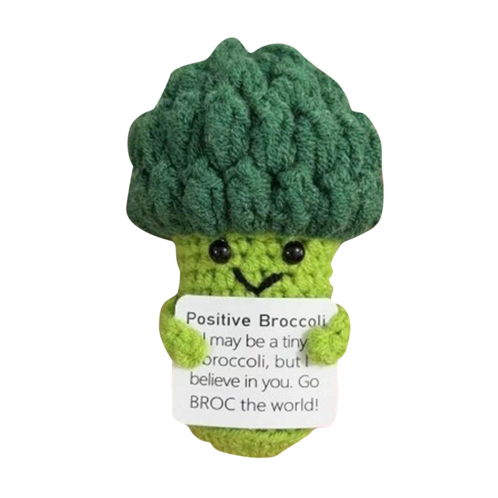 

Woolen Knitting Pendant Broccoli Cute Funny Doll One Size