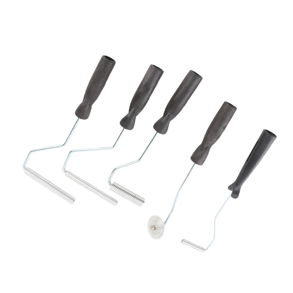5PCS Fiberglass Laminating Rollers Aluminum Head Bubble Paddle Tool Kit for Mold Resin Composite Projects Bathtub Boat