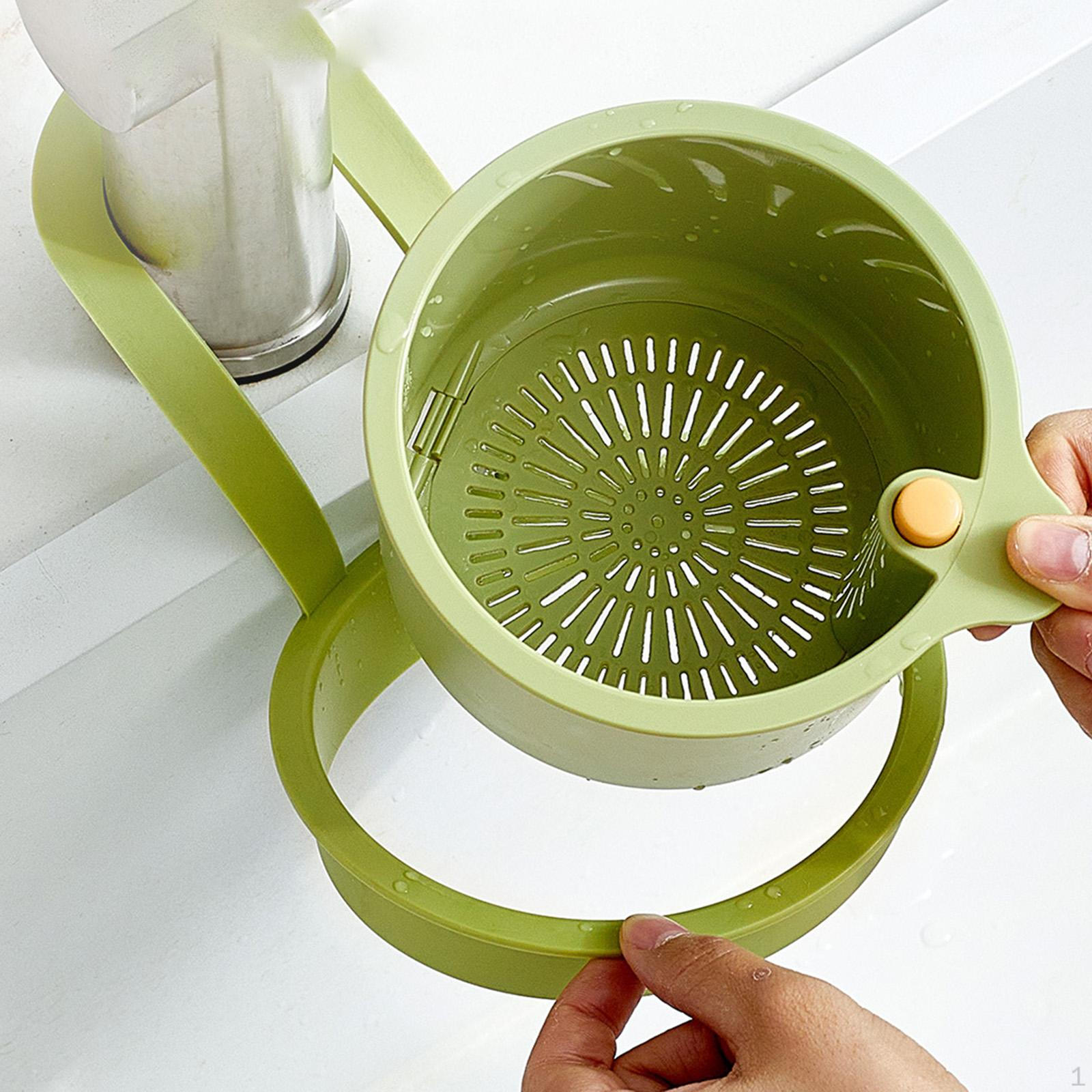 

Корзина для слива кухонной раковины ,Подвесной дуршлаг ,Многофункциональный ,Уловитель пищевых отходов зелёный