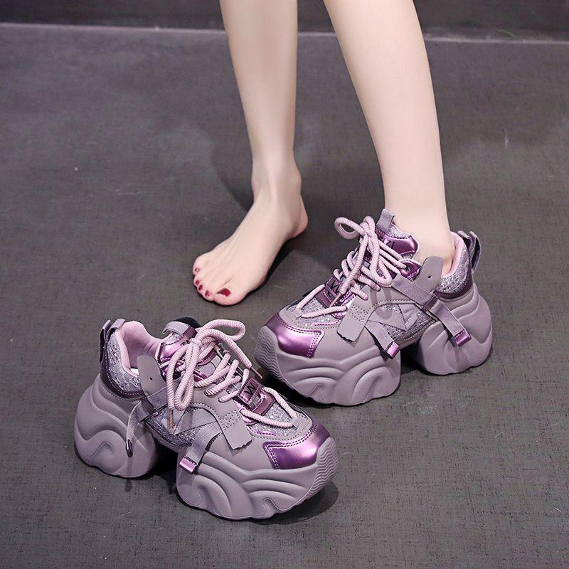 Stylish Women's Dad Shoes: Popular, Thick-Soled, Versatile, Height-Boosting, Casual Sneakers