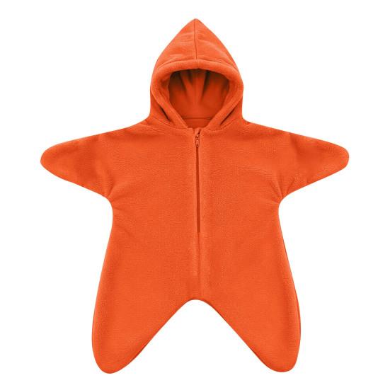 Coperta antivento per passeggino, sacco a pelo a forma di stella marina per neonato, copertina morbida in maglia per tutto il corpo con cappuccio comfort per neonato, anti-calcio, caldo, per dormire