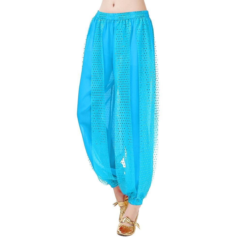 Tassel Belly Dance Pants Sequin Loose Pants Fashion Show Costumes  Women
