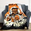1pc Halloween Trick Blanket, Lightweight Flannel Throw Blanket For Sofa, Bed, Travel, Camping, Living Room, Office, Couch, Chair, And Bed
