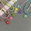 1 PC Colorful Rice Beads Handmade Choker Necklace For Girl Women Spring Summer Holiday Necklace Gift Neck Jewwelry
