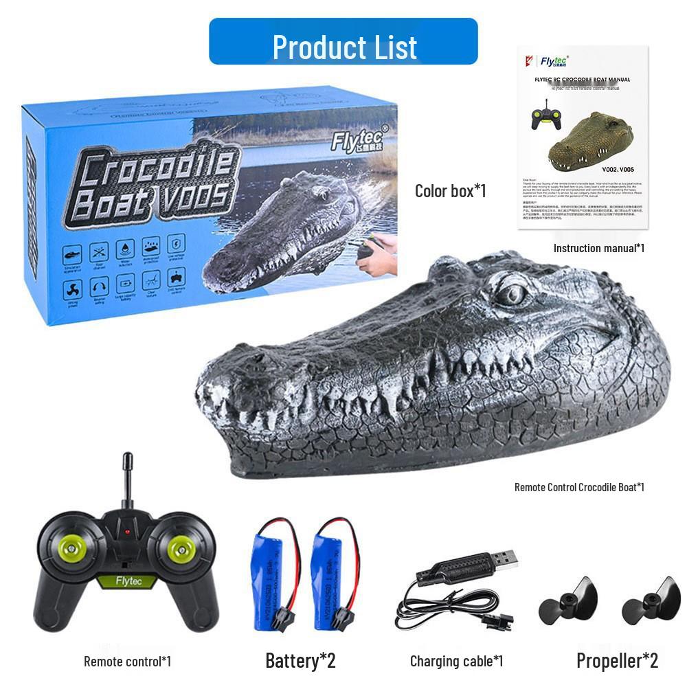 Smart Kids Remote-Control Crocodile Toy Speedboat – Outdoor Educational Play for Boys