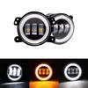 Car Led 4 Inch Front Bumper Fog Light For Off-Road With/Without White Yellow Halo Ring Drl Angel Eyes Lamp 30W Fog Lights