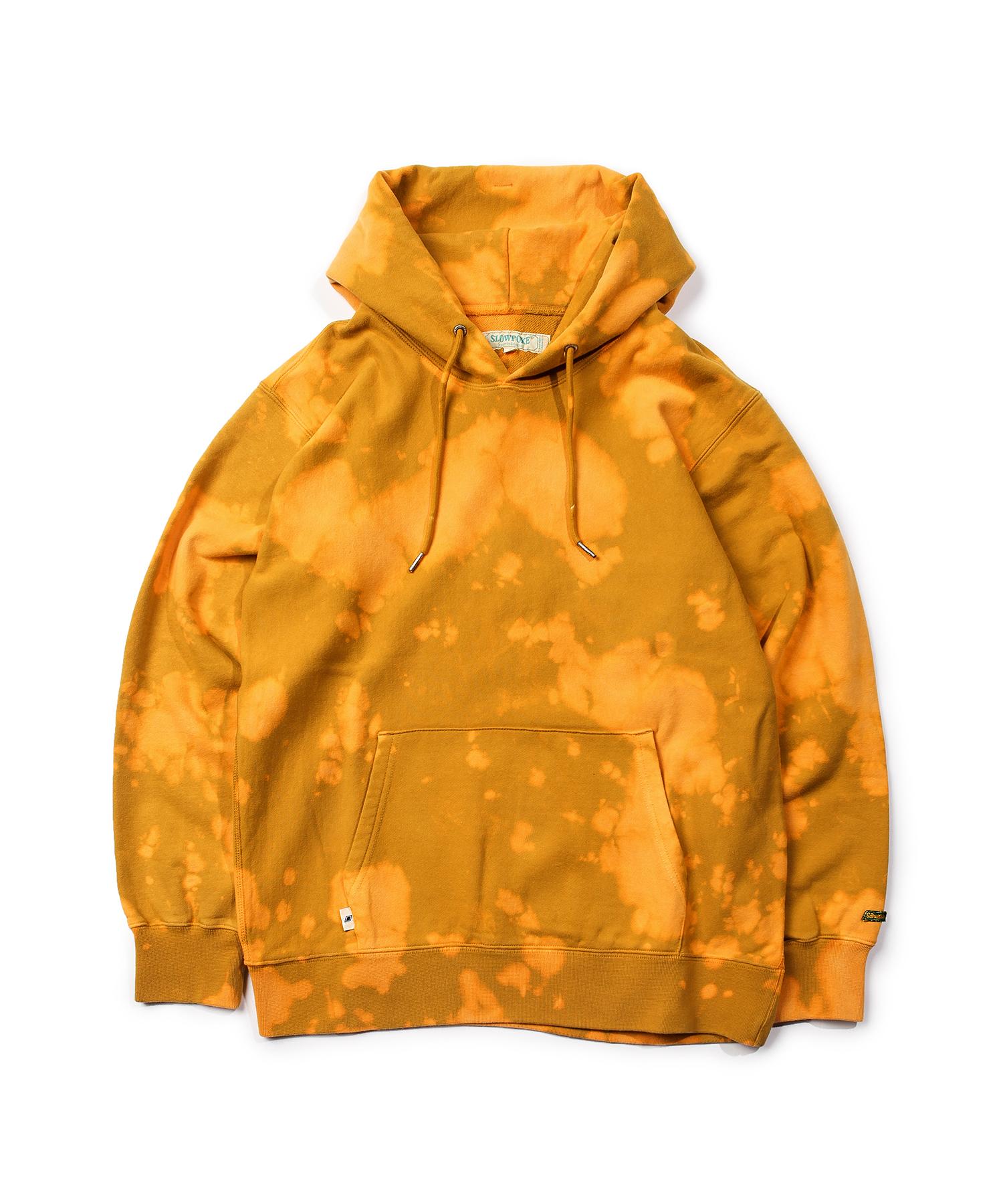 Slow Fork Water Drop Loose Fit Hoodie Mustard 1