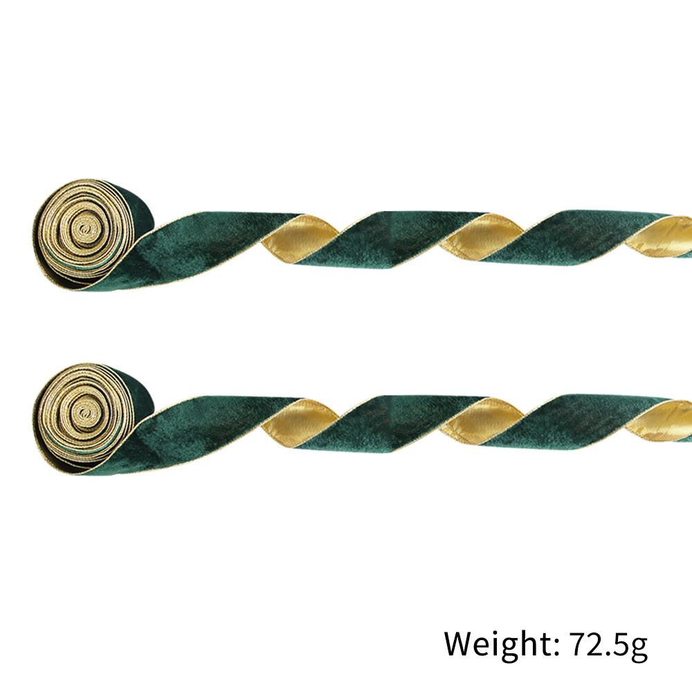 Luxurious Green Red Blue Plush Christmas Ribbon For Elegant Holiday Decor Gifts