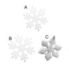 1 Set Christmas Snowflake Foam White Color Increase Atmosphere Xmas Tree Hanging Pendant Home Office Decor for Gift