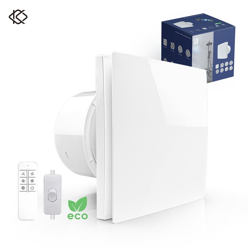 KCvents Ventilation Fan With Backdraft Damper and Remote Control For Bathroom Room Kitchen Wall Mount Home ECO Friendly 4/6in