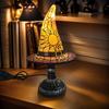 Witch Hat Lamp Resin Desktop Ornament Halloween Decorations USB Powered Creative Table Lamp Night Light for Home Bedroom Decor