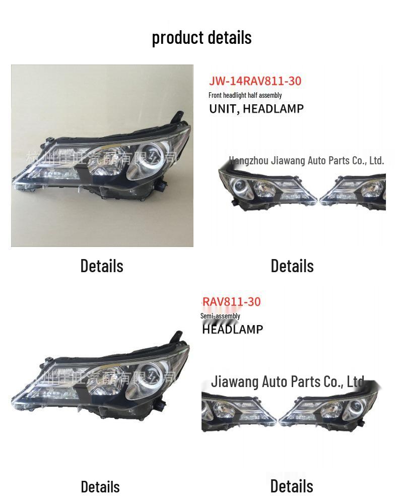 Toyota RAV4 2014 Headlight Half Assembly 81130-0R060R, 81170-0R060L