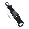 Tactic Nylon Webbing Backpack Hook Multifunctional Carabiner D-Shaped Keychain Double-Split Quick Release Hanging Buckle