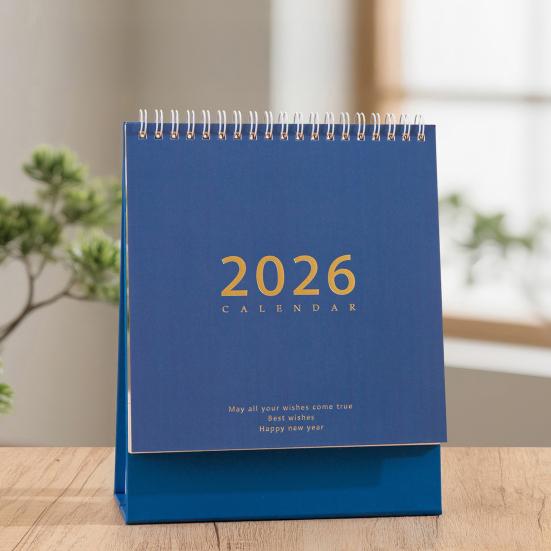 2026 Desk Calendar Retro Style Thick Paper Time Management Planner Home Office School Daily Schedule Planner