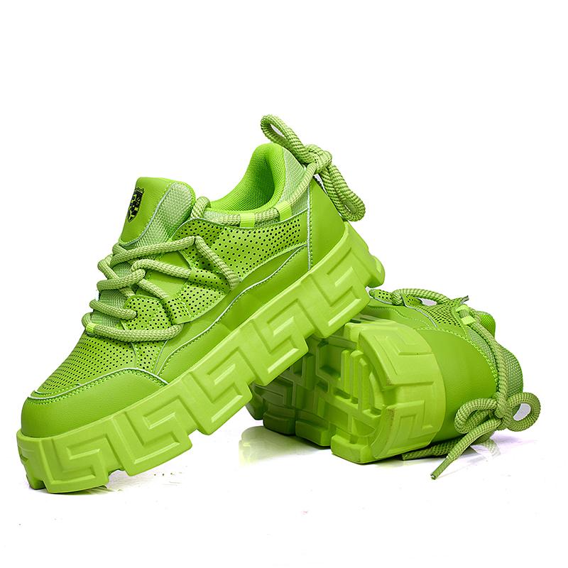 Autumn New Men's Fashionable and Luxurious Casual Sports Shoes, Comfortable Thick Soled Shoes Men's Invisible Inner Height Shoes