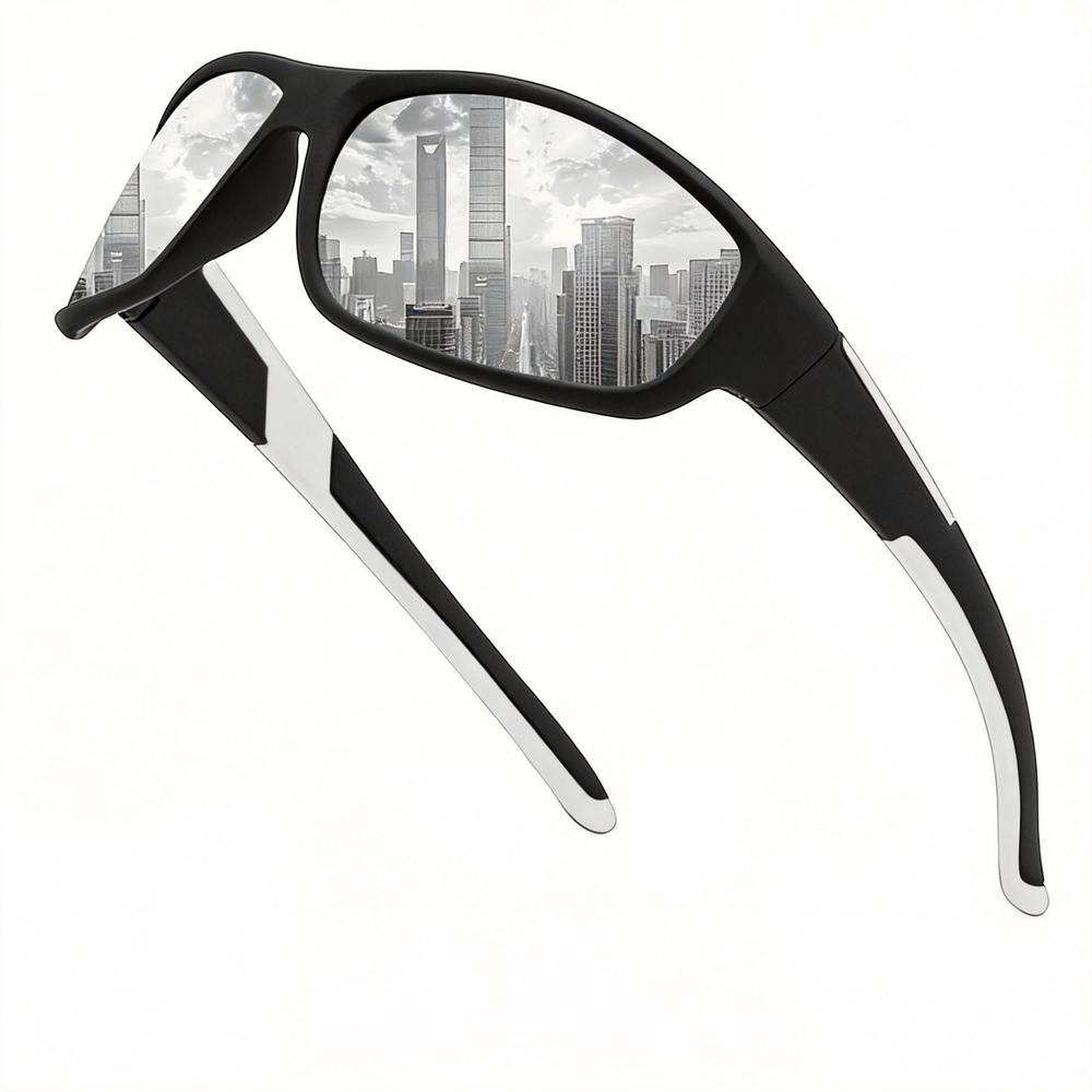 Cycling Sunglasses Polarized Sport Eyewear Tr90 Wraparound Mirror Lens Uv400 Mtb Road Bike Goggles Men Women Running Fishing