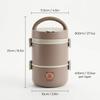 Microwave Safe 304 Stainless Steel Bento Box Thermal Lunch Box Portable Leakproof Insulated Kids Food Container Stackable