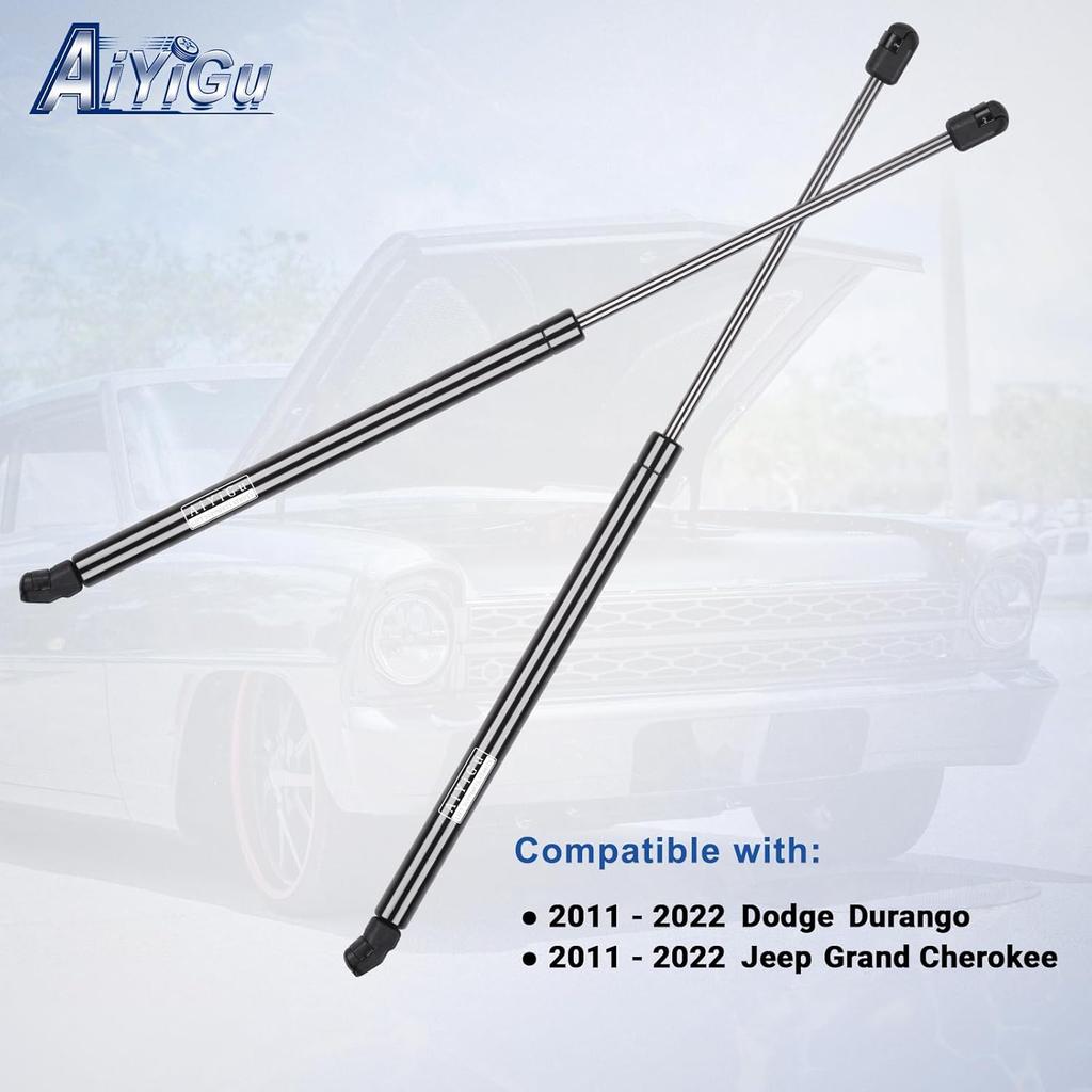 5511 6485 Front Hood Bonnet Struts Shocks Lift Supports Gas Spring Compatible With 2011- Jeep Grand Cherokee & 2011-2024 Dodge Durango, 2 PCS
